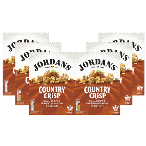 Jordan Country Crisp Chunky Nut Granola 500G X 6